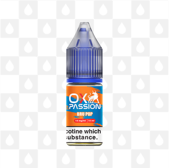 Bru Pop by Ox Passion | 10ml Nic Salt, Strength & Size: 10mg • 10ml