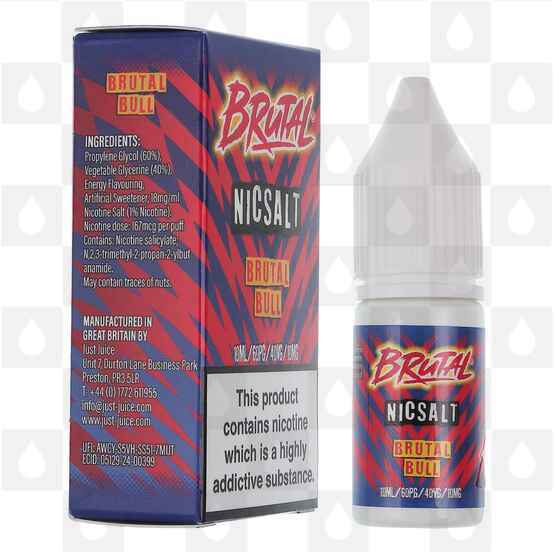 Brutal Bull | Brutal Drinks by Just Juice E Liquid | 10ml Nic Salt, Strength & Size: 20mg • 10ml