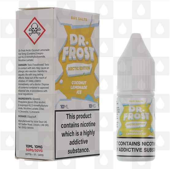 Coconut Lemonade Ice | Arctic Edition by Dr. Frost E Liquid | 10ml Nic Salt, Strength & Size: 20mg • 10ml