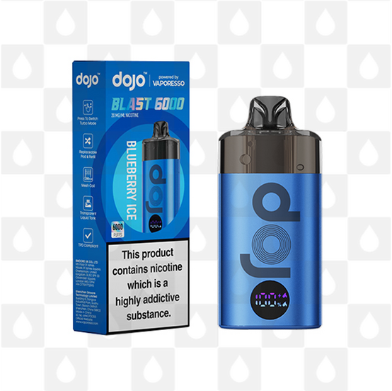 Dojo Blast 6000 by Vaporesso | Pre-Filled Vape Kit, Strength & Puff Count: 20mg • 6000 Puffs, Flavour: Blueberry Ice