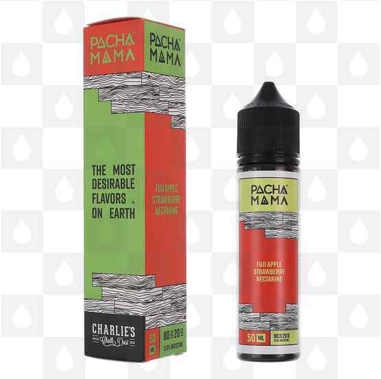 Fuji Apple, Strawberry and Nectarine by Pacha Mama E Liquid | 50ml Short Fill, Strength & Size: 0mg • 50ml (60ml Bottle)