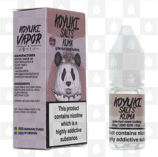 Kuma by Koyuki E Liquid | 10ml Nic Salt, Strength & Size: 10mg • 10ml