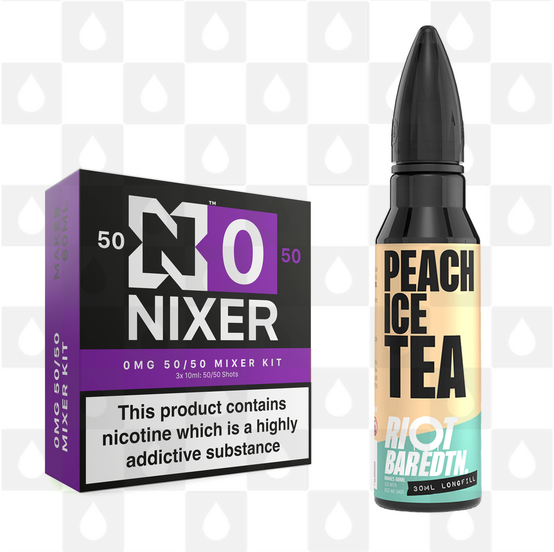 Peach Ice Tea | BAR EDTN by Riot Squad E Liquid | 60ml Long Fill, Nicotine Type: Nicotine Free, Strength & Size: 00mg • 60ml • Inc VG/PG Shots (50/50)