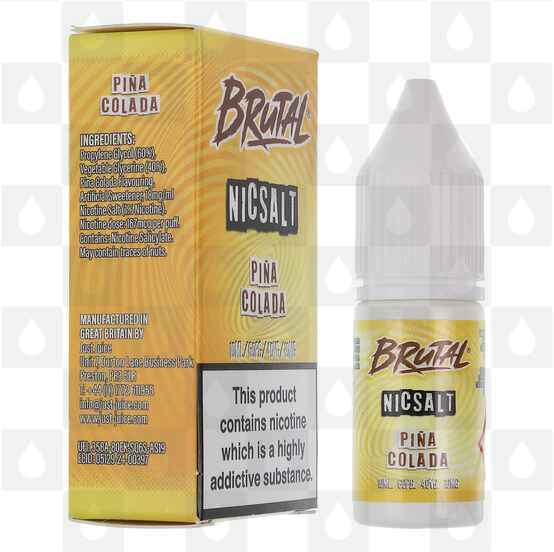 Pina Colada | Brutal Drinks by Just Juice E Liquid | 10ml Nic Salt, Strength & Size: 20mg • 10ml