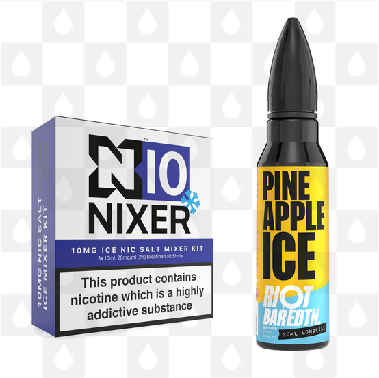 Pineapple Ice | BAR EDTN by Riot Squad E Liquid | 60ml Long Fill, Nicotine Type: Nicotine Salt, Strength & Size: 10mg Salt Ice • 60ml • Inc Shots (50/50)