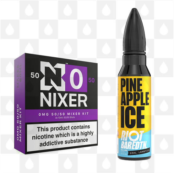 Pineapple Ice | BAR EDTN by Riot Squad E Liquid | 60ml Long Fill, Nicotine Type: Nicotine Free, Strength & Size: 00mg • 60ml • Inc VG/PG Shots (50/50)