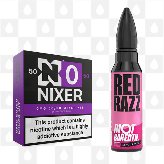 Red Razz | BAR EDTN by Riot Squad E Liquid | 60ml Long Fill, Nicotine Type: Nicotine Free, Strength & Size: 00mg • 60ml • Inc VG/PG Shots (50/50)