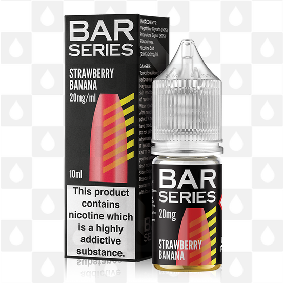 Strawberry Banana by Bar Series E Liquid | Nic Salt, Strength & Size: 10mg • 10ml