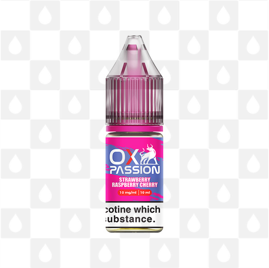 Strawberry Raspberry Cherry by Ox Passion | 10ml Nic Salt, Strength & Size: 20mg • 10ml