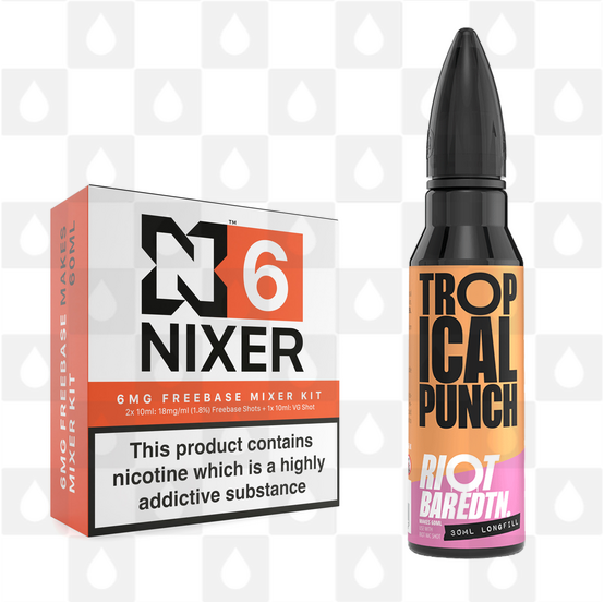 Tropical Punch | BAR EDTN by Riot Squad E Liquid | 60ml Long Fill, Nicotine Type: Regular Nicotine, Strength & Size: 06mg • 60ml • Inc Shots (70/30)
