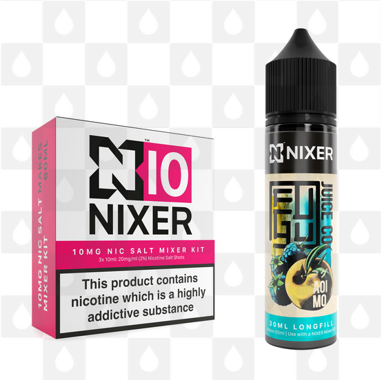 Aoi Mo by Fugu x Nixer E Liquid | 60ml Long Fill, Nicotine Type: Nicotine Salt, Strength & Size: 10mg Salt • 60ml • Inc Shots (50/50)