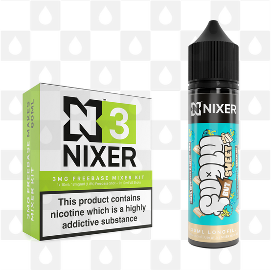 Blue Raspberry Cream Pie by Fugly But Sweet x Nixer E Liquid | 60ml Long Fill, Nicotine Type: Regular Nicotine, Strength & Size: 03mg • 60ml • Inc Shots (70/30)