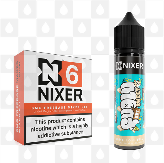 Blue Raspberry Cream Pie by Fugly But Sweet x Nixer E Liquid | 60ml Long Fill, Nicotine Type: Regular Nicotine, Strength & Size: 06mg • 60ml • Inc Shots (70/30)