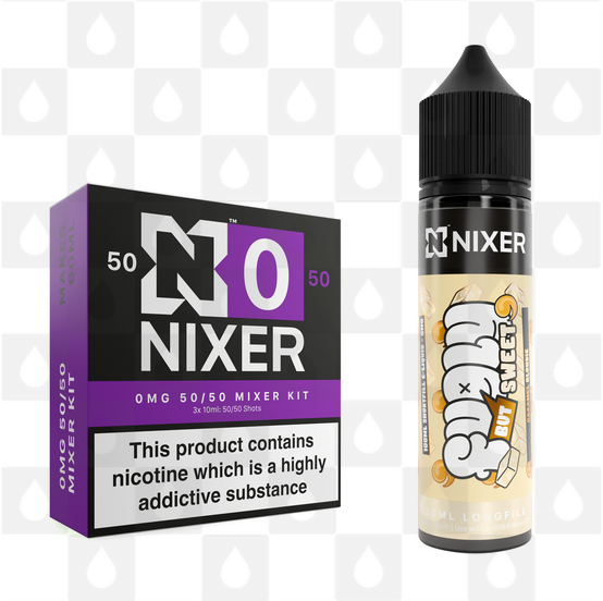Caramel Blondie by Fugly But Sweet x Nixer E Liquid | 60ml Long Fill, Nicotine Type: Nicotine Free, Strength & Size: 00mg • 60ml • Inc VG/PG Shots (50/50)