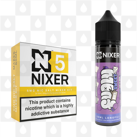 Dark Fruits Eton Mess by Fugly But Sweet x Nixer E Liquid | 60ml Long Fill, Nicotine Type: Nicotine Salt, Strength & Size: 05mg Salt • 60ml • Inc Shots (50/50)
