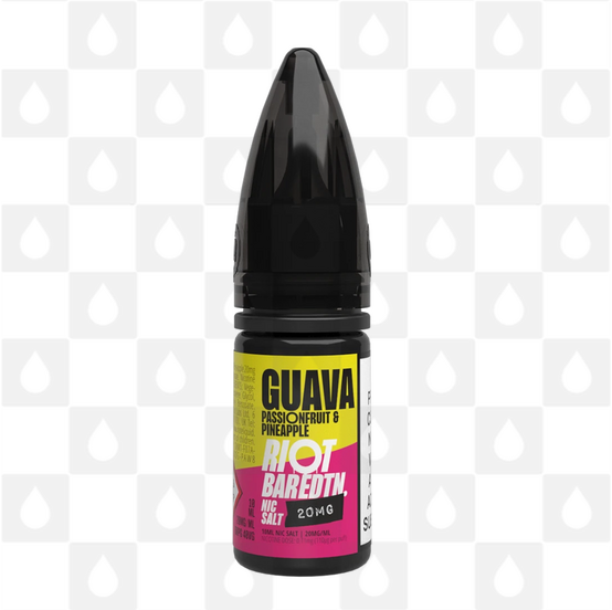 Guava, Passionfruit & Pineapple by Riot Bar EDTN E Liquid | Nic Salt, Strength & Size: 10mg • 10ml