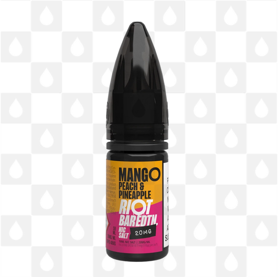 Mango, Peach & Pineapple by Riot Bar EDTN E Liquid | Nic Salt, Strength & Size: 20mg • 10ml