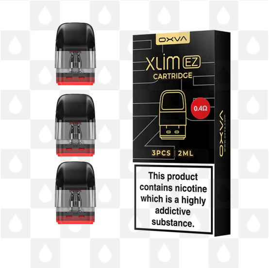 OXVA Xlim EZ Replacement Pods, Pod Type: 3 x Xlim EZ Mesh Pods 0.4 Ohm