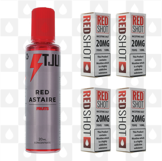 Red Astaire by T-Juice E Liquid | 60ml Long Fill, Nicotine Type: Nicotine Salt, Strength & Size: 14mg Salt • 60ml • Inc Shots (50/50)