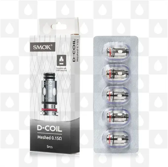 Smok D Coils, Ohms: 5 x 0.15 Ohm (50-65W)