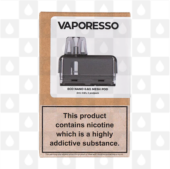 Vaporesso ECO Nano Replacement Pods, Pod Type: 2 x 1.2 Ohm ECO Nano Mesh Pods