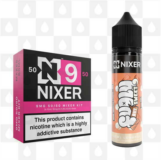 Yum Yum by Fugly But Sweet x Nixer E Liquid | 60ml Long Fill, Nicotine Type: Regular Nicotine, Strength & Size: 09mg • 60ml • Inc Shots (50/50)