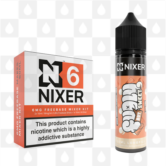 Yum Yum by Fugly But Sweet x Nixer E Liquid | 60ml Long Fill, Nicotine Type: Regular Nicotine, Strength & Size: 06mg • 60ml • Inc Shots (70/30)