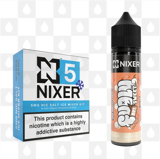 Yum Yum by Fugly But Sweet x Nixer E Liquid | 60ml Long Fill, Nicotine Type: Nicotine Salt, Strength & Size: 05mg Ice Salt • 60ml • Inc Shots (50/50)
