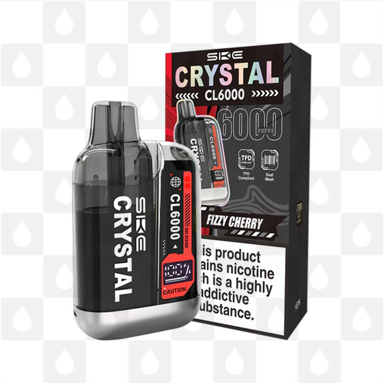 Crystal Bar CL6000 | 6000 Puff | Pre-Filled Pod Kit, Strength & Puff Count: 20mg • 6000 Puffs, Flavour: Fizzy Cherry