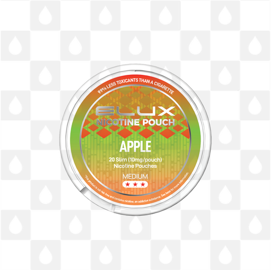 Apple by Elux | Nicotine Pouches, Strength & Size: 20 x 10mg Pouches