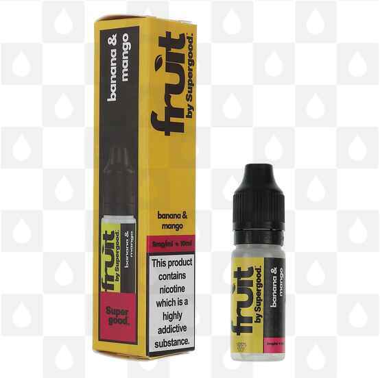 Banana Mango | Fruit by Supergood E Liquid | 10ml Nic Salt, Strength & Size: 05mg • 10ml