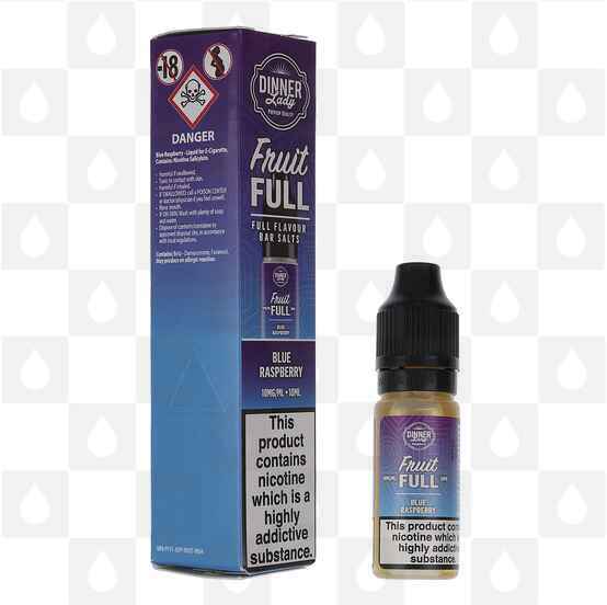 Blue Raspberry | Fruit Full by Dinner Lady E Liquid | 10ml Nic Salt, Strength & Size: 20mg • 10ml