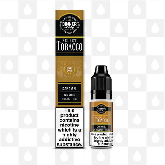 Caramel | Select Tobacco by Dinner Lady | 10ml Nic Salt, Strength & Size: 20mg • 10ml