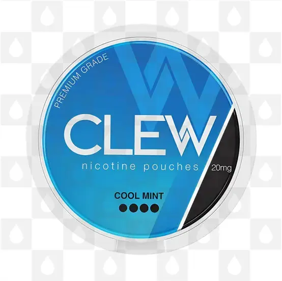 Cool Mint by Clew | Nicotine Pouches, Strength & Size: 20 x 10mg Pouches