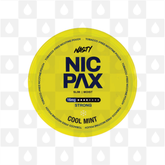 Cool Mint by Nasty Nic Pax | Nicotine Pouches, Strength & Size: 20 x 16mg Pouches