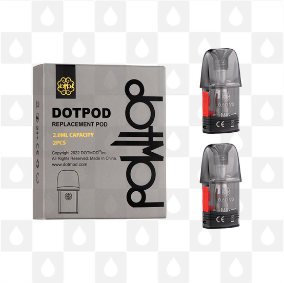 DotMod DotPod Nano Replacement Pods, Style: 2 x 0.8 Ohm DotPod Nano Pods