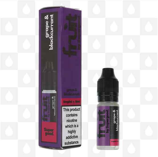 Grape & Blackcurrant | Fruit by Supergood E Liquid | 10ml Nic Salt, Strength & Size: 10mg • 10ml