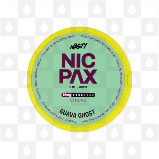 Guava Ghost by Nasty Nic Pax | Nicotine Pouches, Strength & Size: 20 x 16mg Pouches
