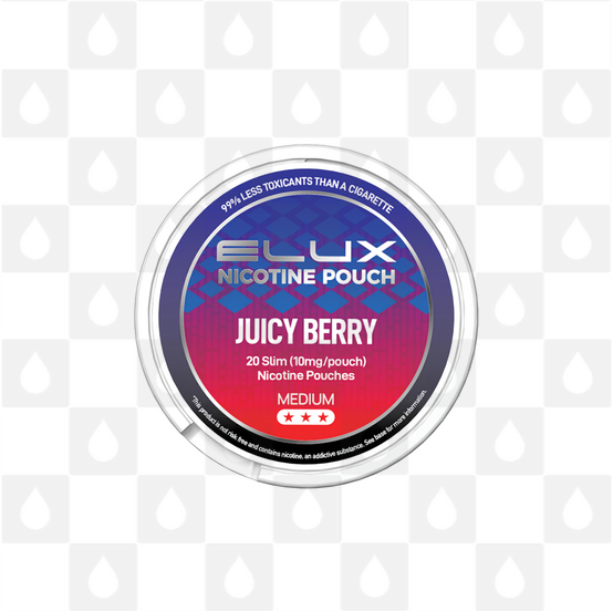 Juicy Berry by Elux | Nicotine Pouches, Strength & Size: 20 x 14mg Pouches