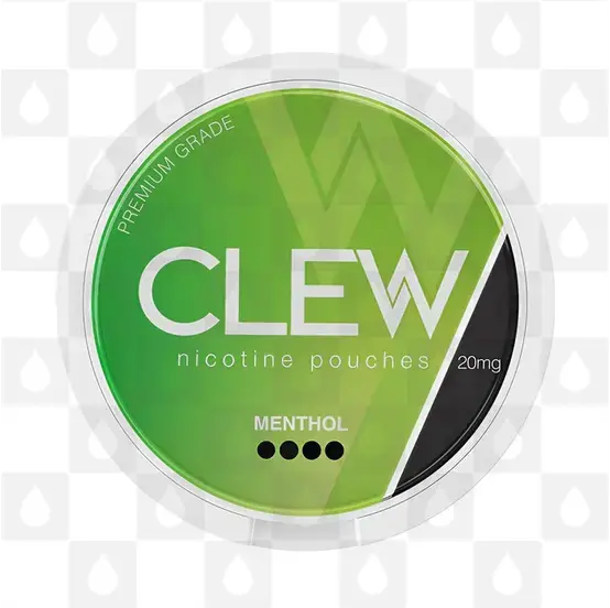 Menthol by Clew | Nicotine Pouches, Strength & Size: 20 x 20mg Pouches