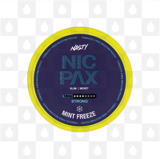 Mint Freeze by Nasty Nic Pax | Nicotine Pouches, Strength & Size: 20 x 30mg Pouches