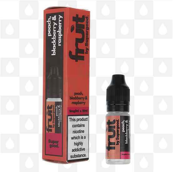Peach, Blackberry & Raspberry | Fruit by Supergood E Liquid | 10ml Nic Salt, Strength & Size: 20mg • 10ml