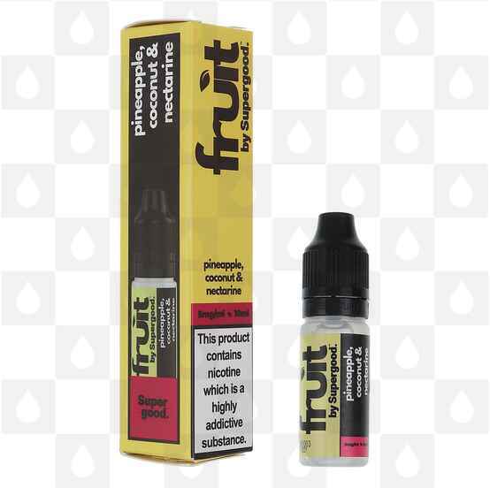 Pineapple, Coconut & Nectarine | Fruit by Supergood E Liquid | 10ml Nic Salt, Strength & Size: 20mg • 10ml