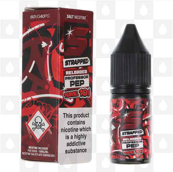 Professor Pep by Strapped Reloaded E Liquid | 10ml Nic Salts, Nicotine Strength: NS 20mg, Size: 10ml (1x10ml)