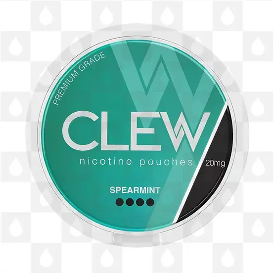 Spearmint by Clew | Nicotine Pouches, Strength & Size: 20 x 20mg Pouches
