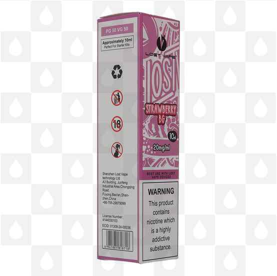 Strawberry Bubblegum | Bar Salts by Lost Vape E Liquid | 10ml Nic Salt, Strength & Size: 20mg • 10ml