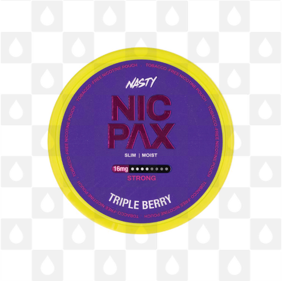 Triple Berry by Nasty Nic Pax | Nicotine Pouches, Strength & Size: 20 x 30mg Pouches