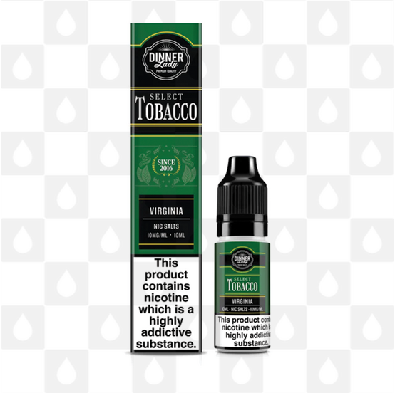 Virginia | Select Tobacco by Dinner Lady | 10ml Nic Salt, Strength & Size: 10mg • 10ml