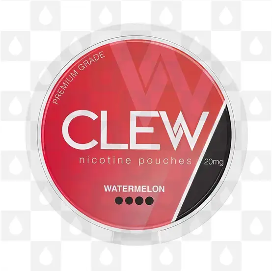 Watermelon by Clew | Nicotine Pouches, Strength & Size: 20 x 10mg Pouches