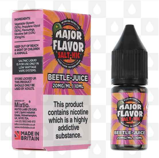 Beetle-Juice by Major Flavor E Liquid | 10ml Nic Salt, Strength & Size: 10mg • 10ml